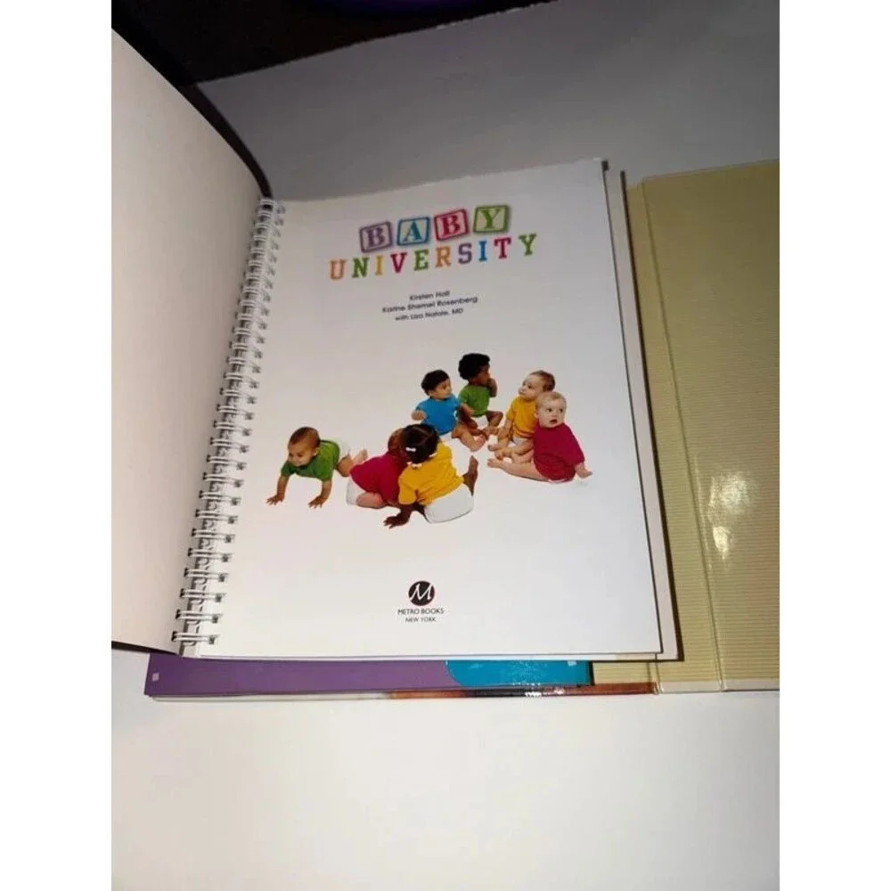 Baby university book and flashcards